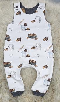 Handmade Strampler gr. 68 milk & cookie